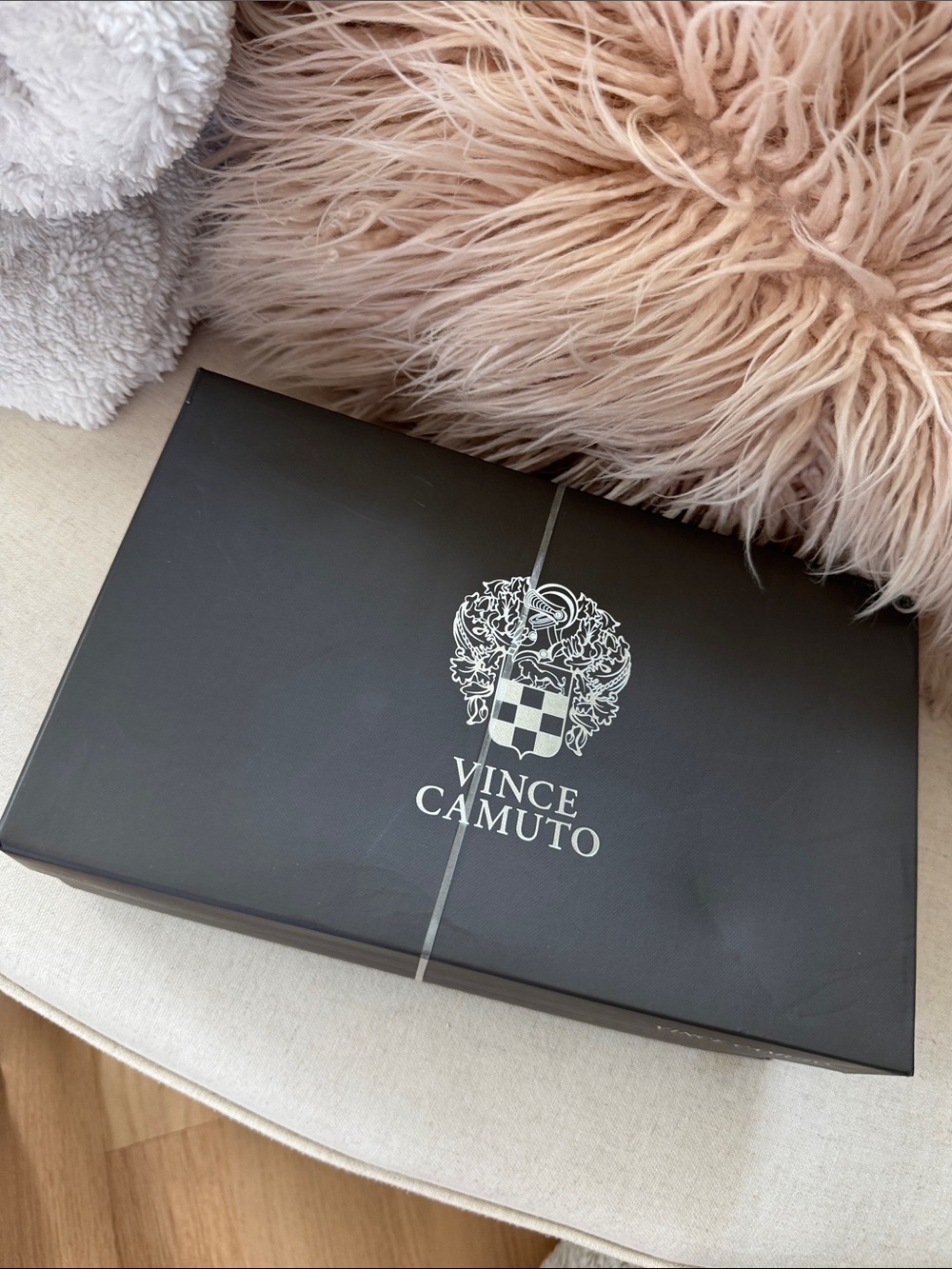 Vince Camuto Black Logo Shoe Box